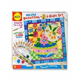 41kDkkmrE9L Alex Jungle Deluxe Painting and Wooden Easel Set   16 X 16 Canvas and Acrylic Paints