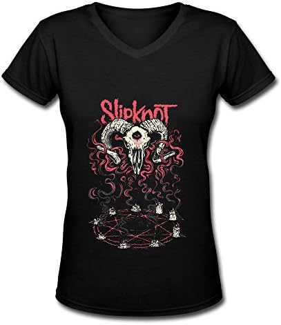 Love Slipknot V Neck FashionT Shirt For Women Black