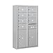 Salsbury Industries 3814D-07AFP Surface Mounted Horizontal 4C Mailbox, Aluminum