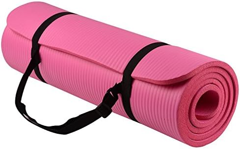 Acefit 1/2"(10mm) Extra Thick High Density Anti-tear-and-slip Exercise Yoga Mat Pad with Carrying Strap