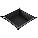 HappyDavid Leather Bedside Storage Tray, Black