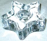 Glass Star Chime Candle Holder
