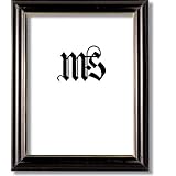 Frame for Picture Photo Diploma or Poster, Solid Wood, Black and Gold, style #604