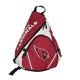 41kDsb10h9L. SL160  Arizona Cardinals NFL Football Team Sling Shoulder Sports Bag / Athletic Backpack   Red & White