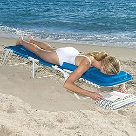 Ergonomic Beach Lounger from Folding Aluminum Furniture