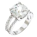 Britney Spears CZ Diamond Silver Bridal Engagement Ring