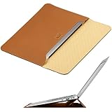 Macbook Air 13 inch Case Sleeve with Stand, OMOTON&reg; Wallet Sleeve Case for Macbook Air 13 inch, Ultrathin Carrying Bag with Stand, Brown