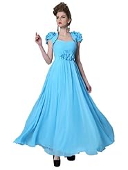 A-line Cap Sleeves Spaghetti Strap Floor Length Sweetheart Pleated  Chiffon Evening Dress/Prom Dress/Party Dress  With Ruffles