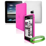 Quality Hot Pink iPad Silicone Skin for Apple ipad Tablet wifi + 3G model ( iPad 16gb , iPad 32gb , iPad 64gb flash drive) + Vangoddy Live * Laugh * Love Wrist band
