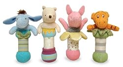 Kids Preferred Classic Pooh Stick Rattle, Styles May Vary, 0-36 Months