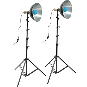 Impact Daylight 12 Reflector Two-Floodlight Light Kit with 6' Stands