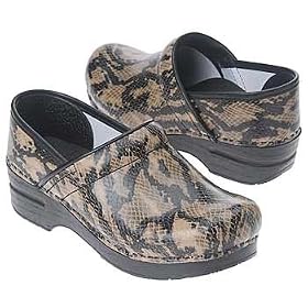 Dansko Ladies Professional Python Print Leather Clog