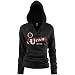 Utah Utes Ladies Black Rugby Distressed Deep V-neck Hoody Sweatshirt