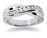 0.55 ctw. Men's Round Diamond Wedding Band in Platinum