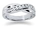 0.55 ctw. Men's Round Diamond Wedding Band in Platinum