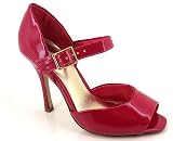 PATENT PEEP TOE MARYJANE