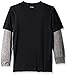 adidas Boys' Active Two-fer Tee Shirt