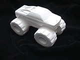 Ceramic bisque unpainted monster truck 4