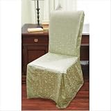 Natasha-Dining Chair Slipcover-Parson Chair -Taupe