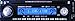 Autoradio Megakick "Antigua", CD/MP3/DVD 4x45W, blaues LCD, RDS, USB + Card-Slot