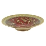 Ray Pottery Handmade 13-inch Round Bowl, Red