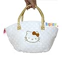 Hello Kitty Hand Bag With Gold Trimming and Pink LED Keyring