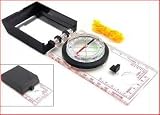 Professional Map Compass with Degree Ticks and Emergency Sighting Mirror