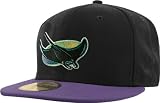 Tampa Bay Devil Rays Black Cooperstown 59FIFTY Fitted Hat