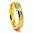 Blue Chip Unlimited - Unisex 5mm Titanium with 18k Gold Plated Middle Facet Fashion Band Wedding Ring Engagement Band Size (4)