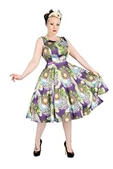 Round Neck Flared-Skirt Animal Print Fitted Feathers Sleeveless  Dress