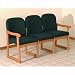 Prairie Series Three Seat Sofa Wood Finish: Light Oak, Fabric: Vinyl Wine