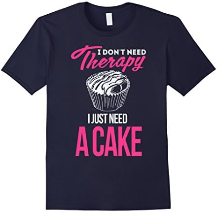 Men's I Don't Need Therapy, I Just Need A Cake 3XL Navy