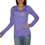 Womens Billabong Warm Surf & Skate Zip-Up Hoodie Sweatshirt Jacket - Purple