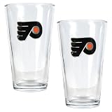 Philadelphia Flyers NHL 2pc Pint Ale Glass Set - Primary Logo