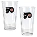 Philadelphia Flyers NHL 2pc Pint Ale Glass Set - Primary Logo by Great American Products