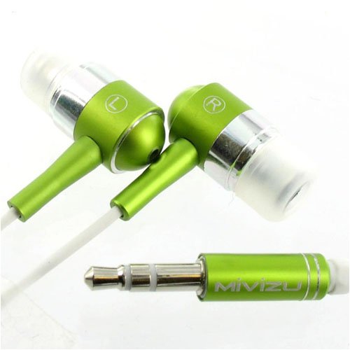 Mivizu Headphones for MP3 Players including Apple iPod Video Classic Nano Touch iPhone Zen Sandisk Sansa Laptop PC Shuffle (Available in 7 Different Colors!)
