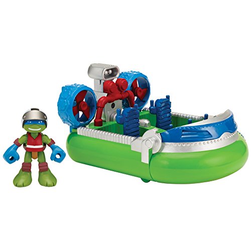 Teenage Mutant Ninja Turtles Pre-Cool Half Shell Heroes Hovercraft with Leonardo Vehicle and Figure