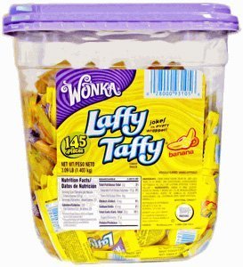 Laffy Taffy By Wonka Banana Flavor Tub by Wonka at the Sugar Free Desserts