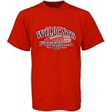 Arizona Wildcats Red Ivy Over Football T-shirt