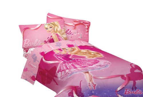 Hot Mattel Barbie Ballet Sheet Set, Twin, Child, Play, Newborn, Game, Toy