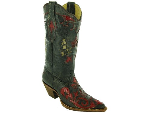 Corral Womens C2115 Boots Red Lizard