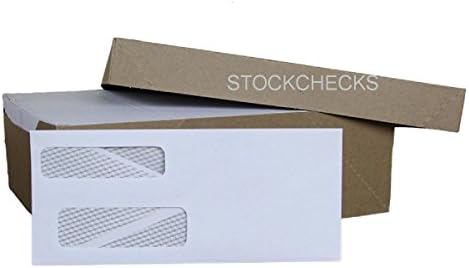 500ct, #9 Double Window Security Envelopes, Tinted, Gummed: Fits Software Compatible Check, Some Quicken, Quickbooks, Microsoft Money Checks, Quick Books, Intuit