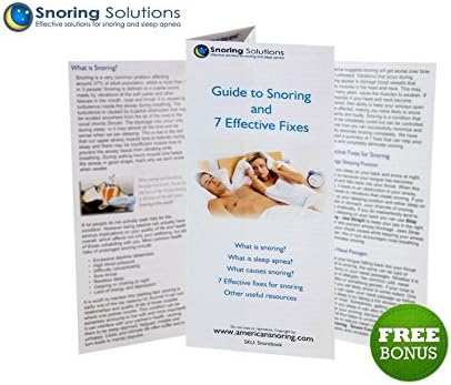 AMAZING STOP SNORING BUNDLE: NEW Comfort Fit Anti Snoring Jaw Strap By Snoring Solutions + Snore Cones - Nasal Dilators + FREE BONUS: SNORE GUIDE: 7 Steps to help you stop Snoring!