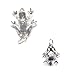 Frog Charm Sterling Silver Jewelry Gift Boxed Frog Charm Sterling Silver Jewelry Gift Boxed