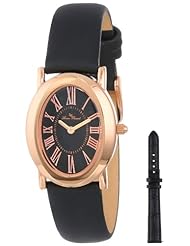 Lucien Piccard Womens LP-12002-RG-01 Aneto Analog Display Japanese Quartz Black Watch Set