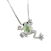 Rhinestone Green Frog Pendant Necklace Fashion Jewelry