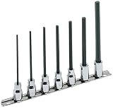 Armstrong 15-425 7 Piece 3/8-Inch Drive Extra Long Hex Driver Socket Set