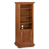 Warm Oak Media Tower- Stand & Back Sold Separate (Warm Oak) (60" H x 24" W x 18" D)