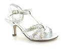 Platino "Diva" Girls High Heel Sandals - Silver