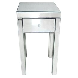 Product Image Glass Accent Table - 25.25"